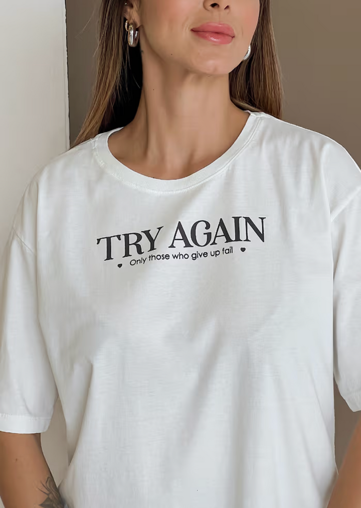 Camiseta Try Again Champion