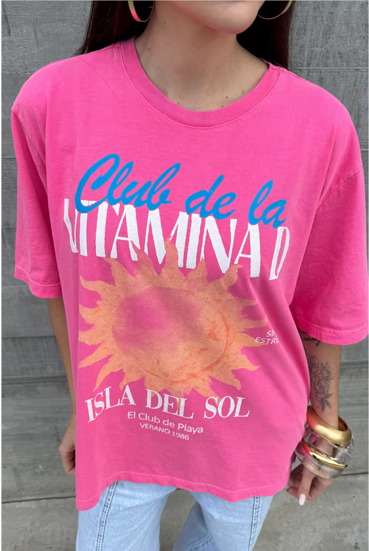 Camiseta Club da vitamina D - over