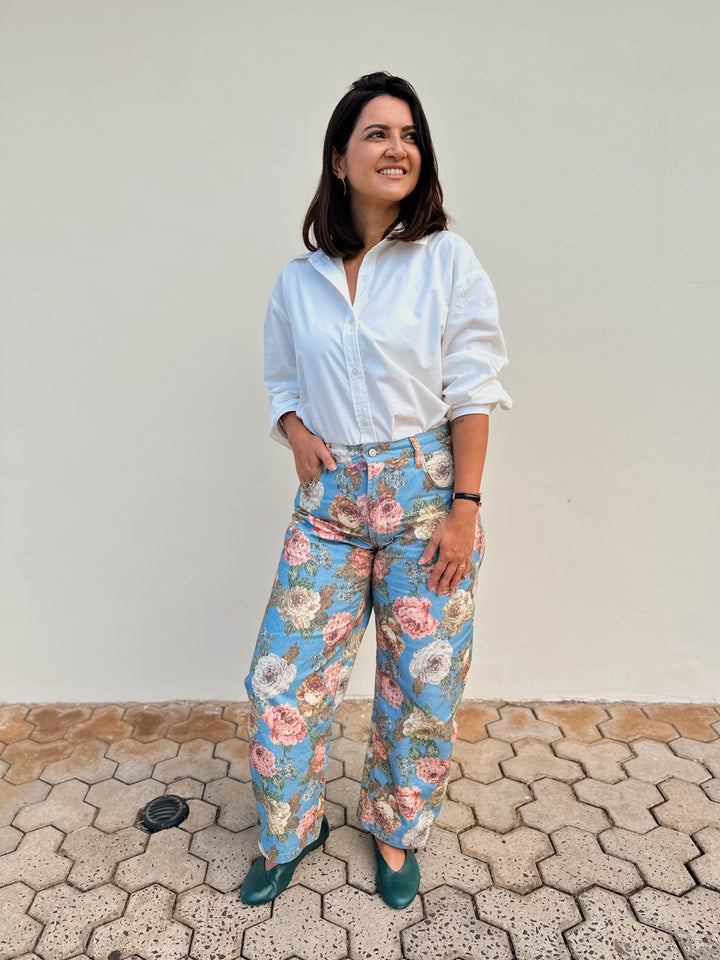 Calça Floral Vintage