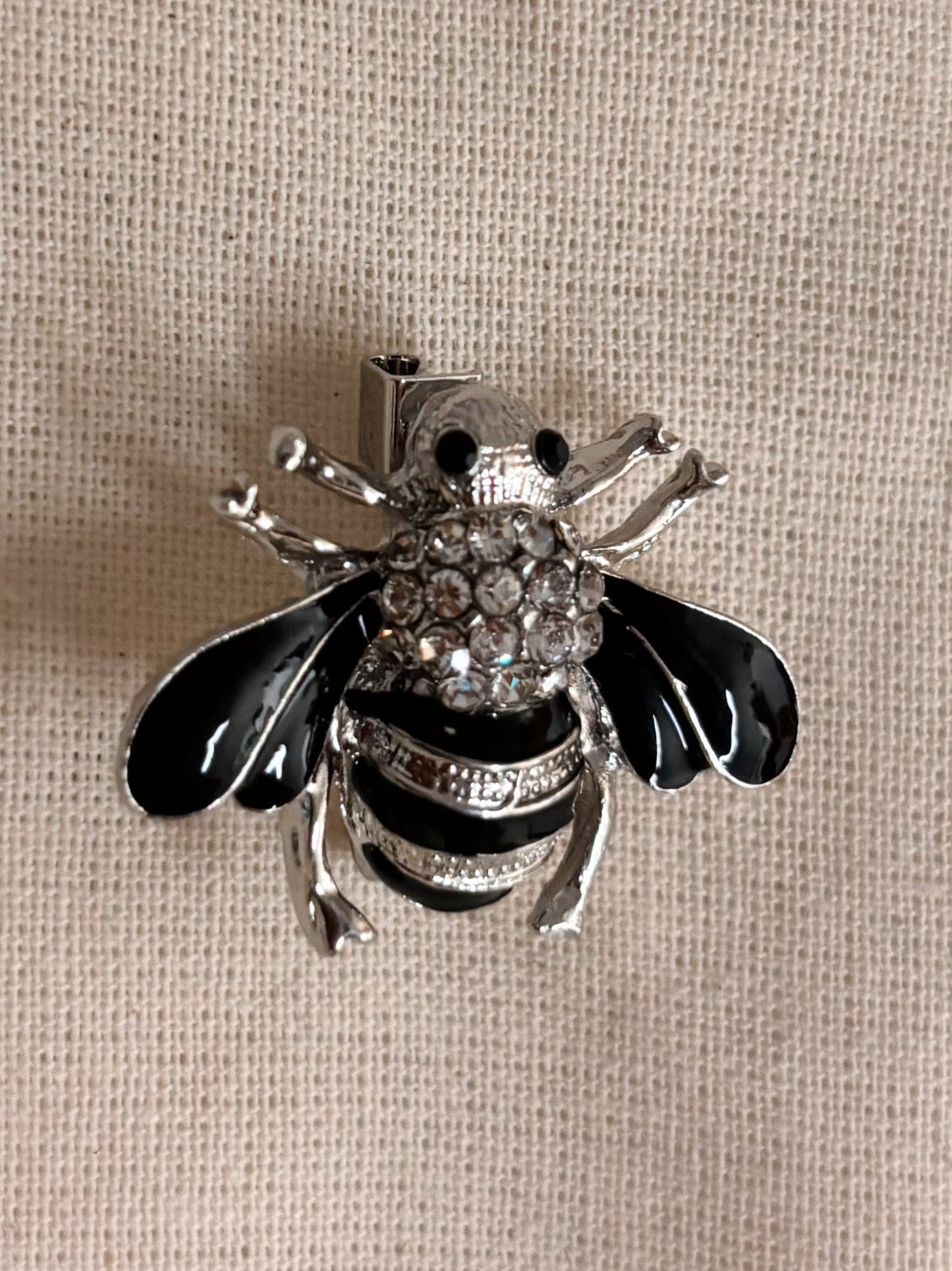 Broche Abeille Preta
