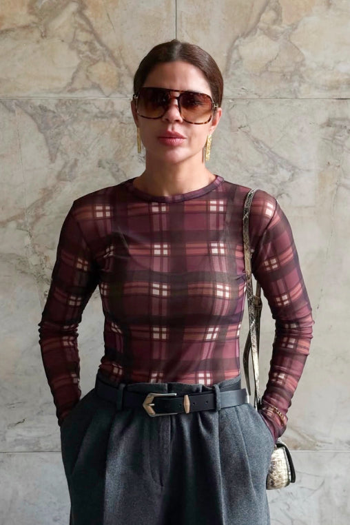 Blusa Tule Scotch
